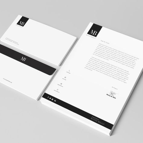 Letterhead and Stationaries Printing Services - Zayed Digital Marketing_